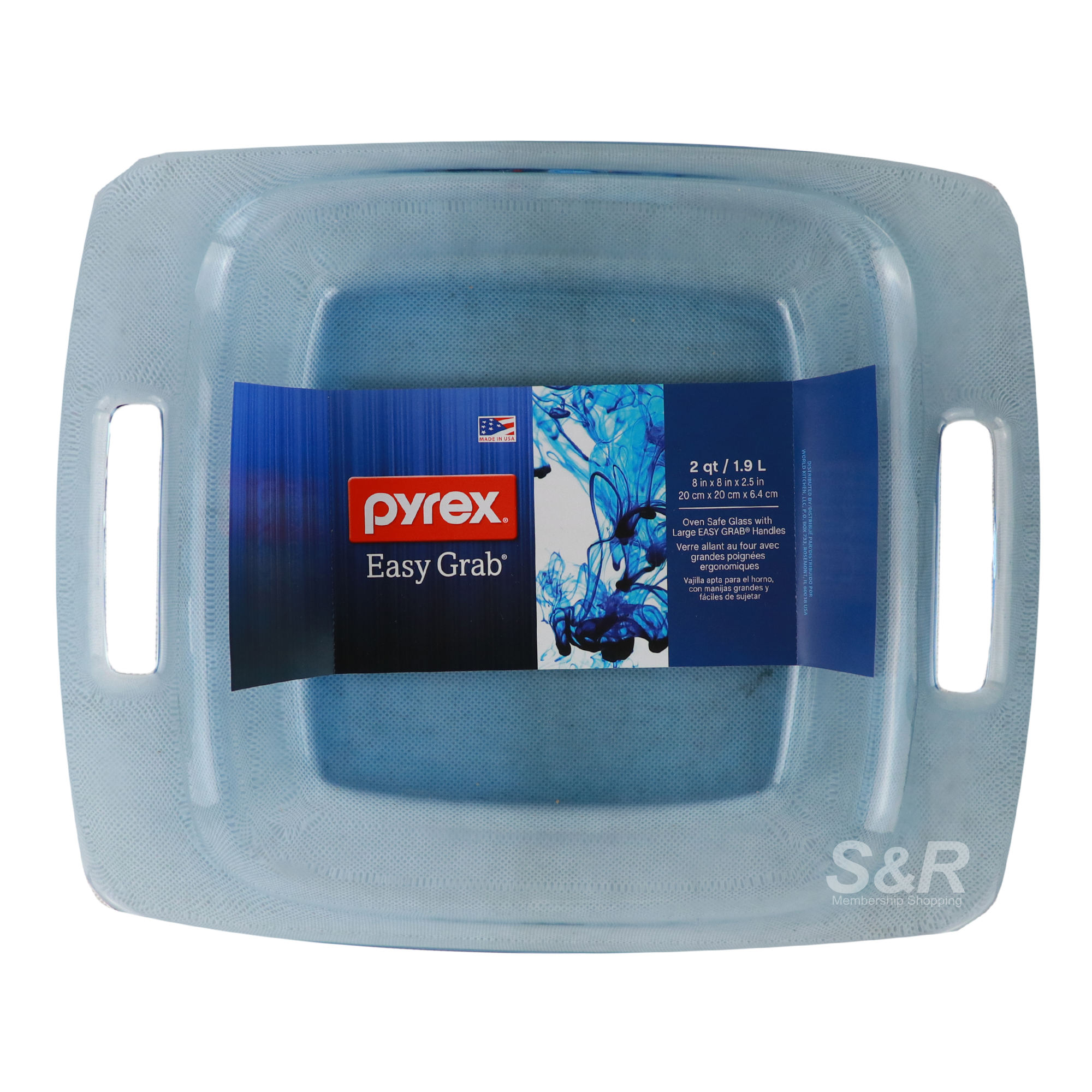 Pyrex Easy Grab 8-inch Square Dish 1pc Pyrex Easy Grab 8-inch Square Dish 1pc